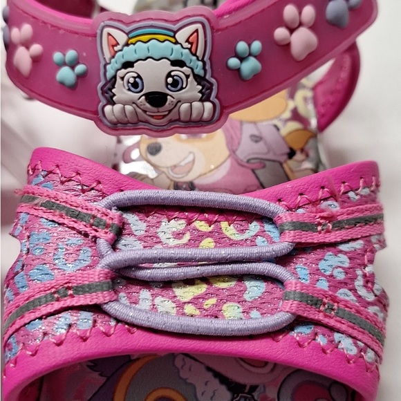 New! Nickelodeon Paw Patrol Light Up Strap Sandals Toddler Girls Shoes pink - Picture 4 of 8